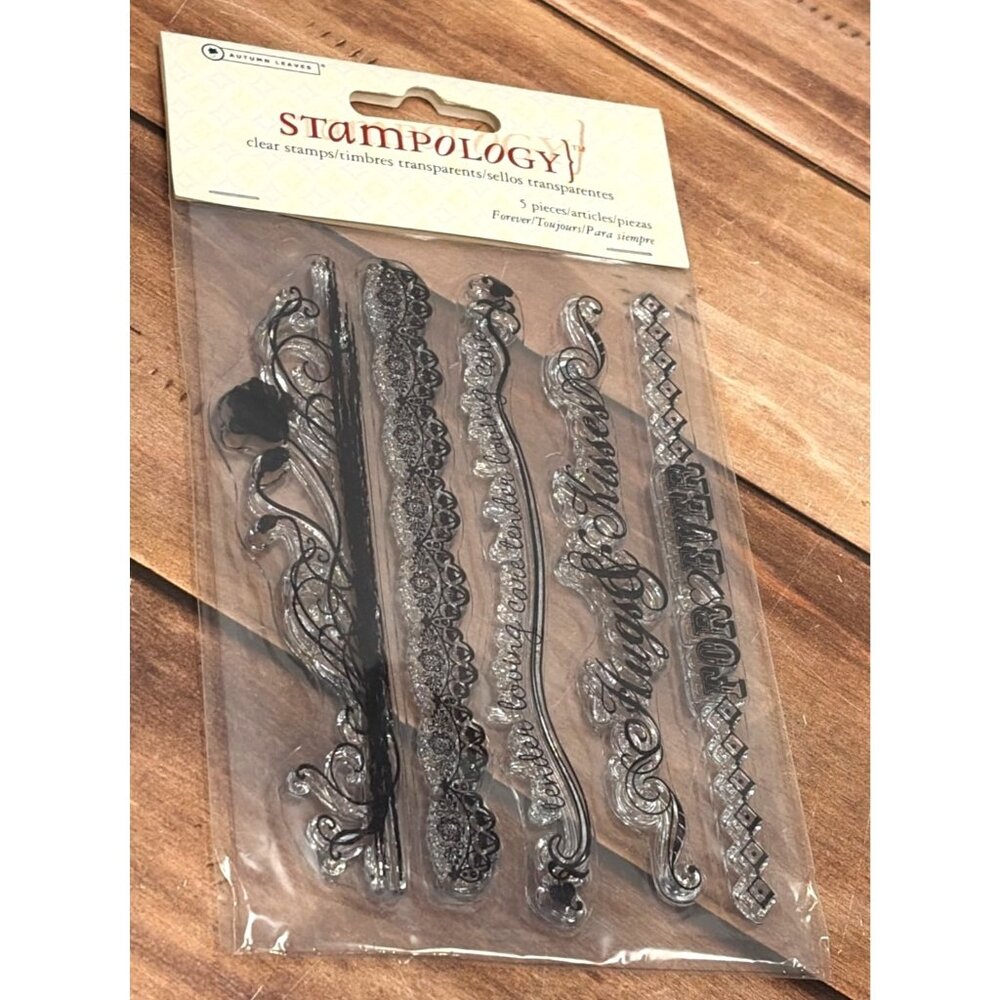 STAMPOLOGY AL2749 FOREVER CLEAR CLING PHOTOPOLYMER STAMP SET LOVE VALENTINE KISS